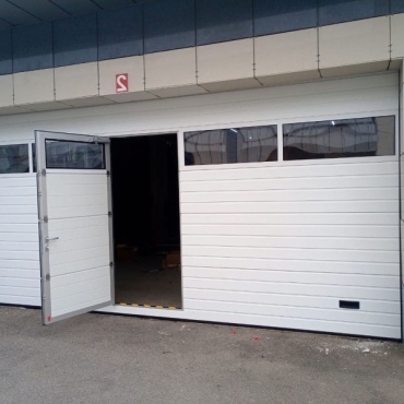 Промышленные противопожарные металлические ворота 3250x5625