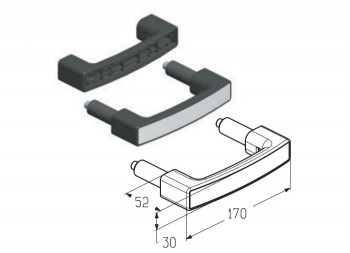 Ручка Alutech HGI006